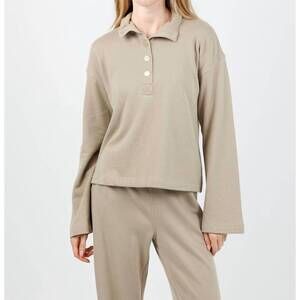 NEW NATION LTD franz sweatshirt in vintage khaki